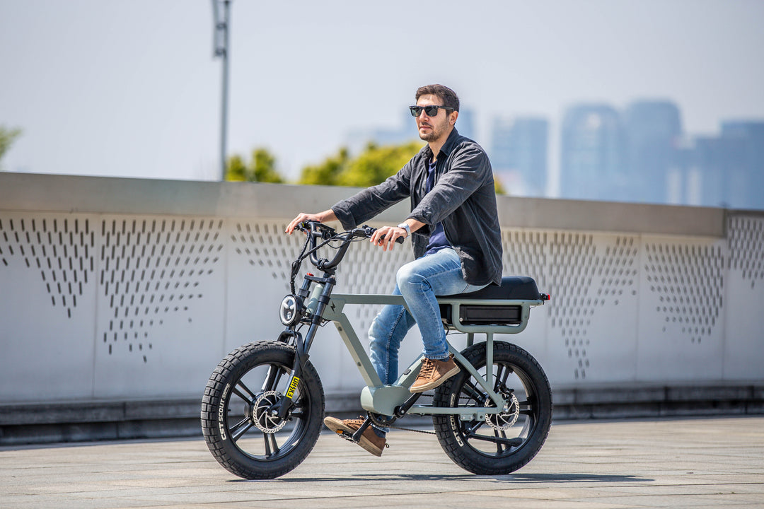 EUNORAU FLASH AWD 1.0 Dual Battery Commuter Fat Tire Bike