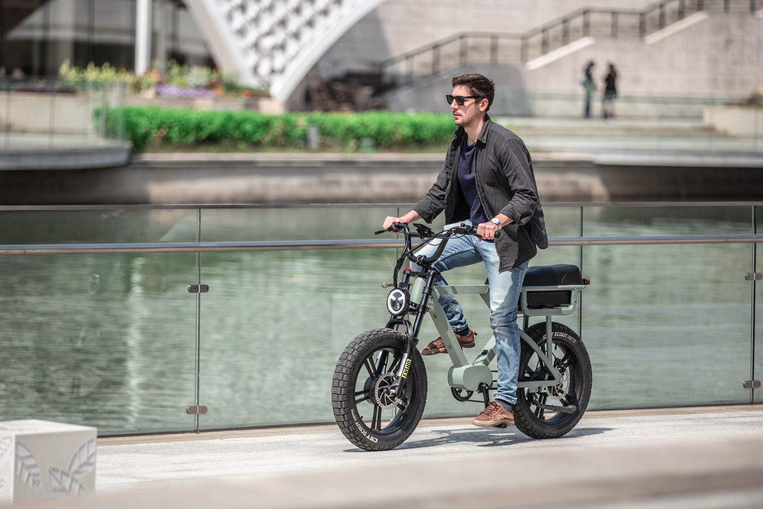 EUNORAU FLASH AWD 1.0 Dual Battery Commuter Fat Tire Bike