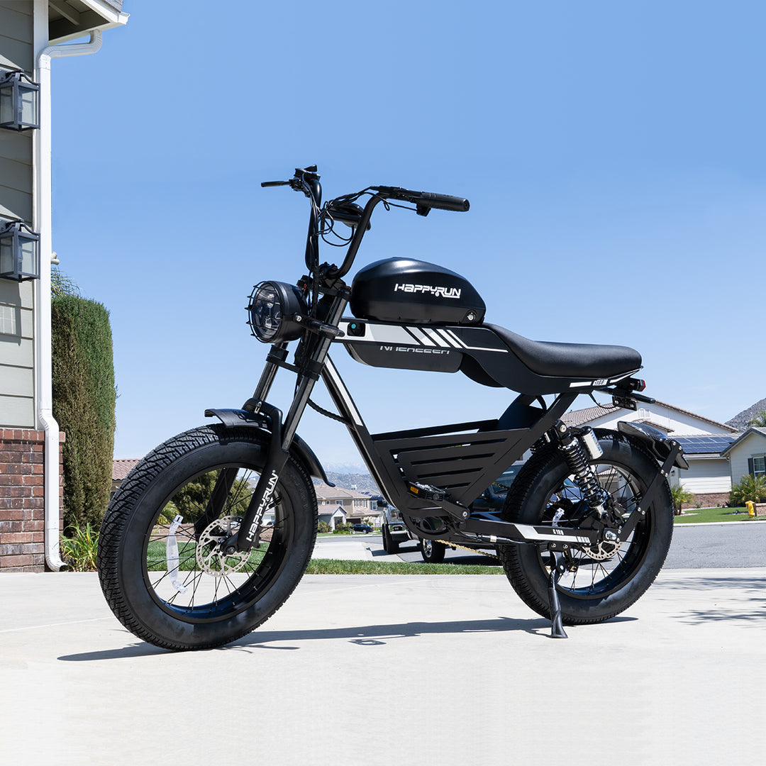 HappyRun G100 Electric Bike with 2000W Dual Battery 80-Mile Range
