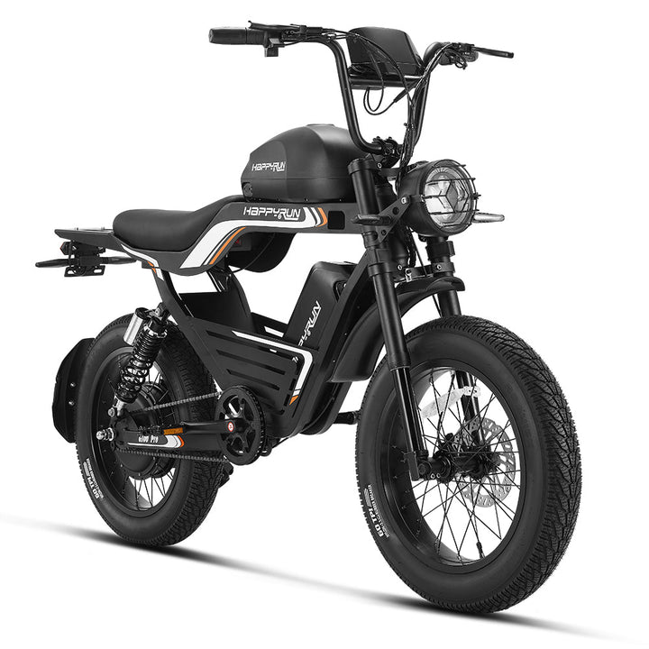 HappyRun G100 Electric Bike with 2000W Dual Battery 80-Mile Range