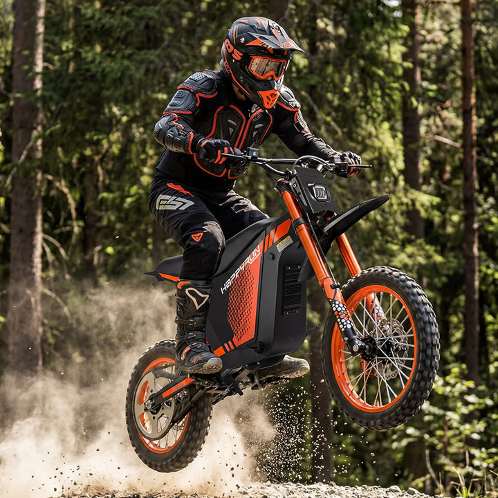 HappyRun G300 SE Ultra Electric Dirt Bike with Mid-Drive for Teens & Adults