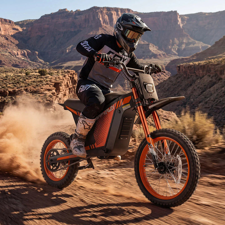 HappyRun G300 SE Ultra Electric Dirt Bike with Mid-Drive for Teens & Adults