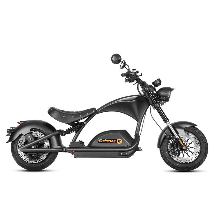 Eahora| Knight M1PS Harley-Style 50MPH,Full Suspension E-Moped Scooter
