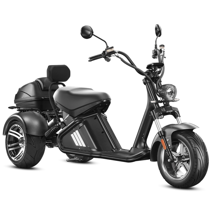 Eahora| M2 Full Suspension, Stable Ride Trike Fat Tire Electric Scooter