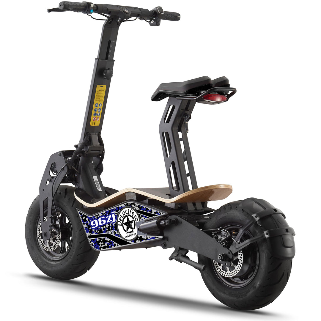 MotoTec| Mad 1600w 48v Foldable Electric Scooter