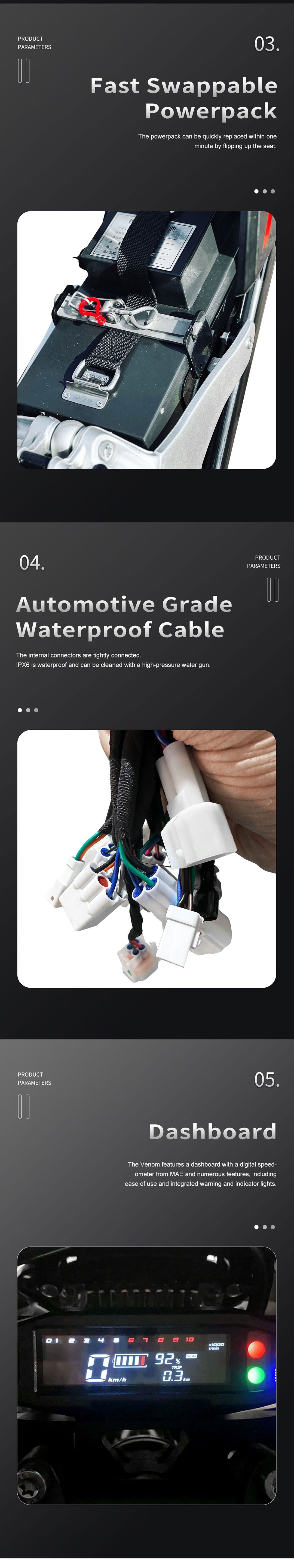 MotoTec Venom 72v 12000w Electric Dirt Bike