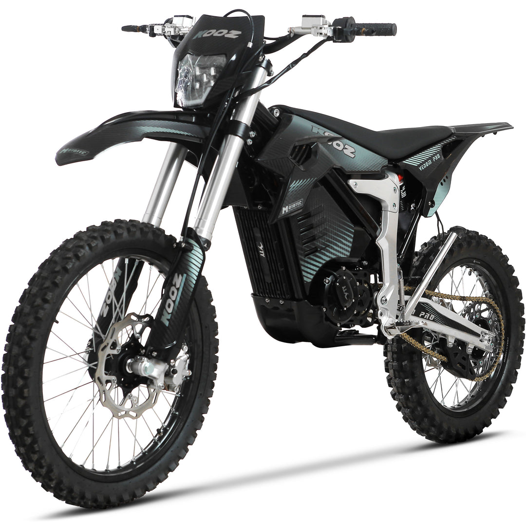 MotoTec Venom 72v 30000w Electric Dirt Bike Black