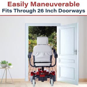 Zip’r Mantis Power Electric Wheelchair| 300 lbs Capacity, 15-Mile Range, 6-Wheel