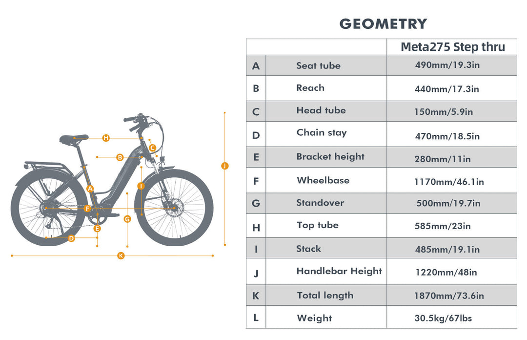 EUNORAU META275 1.0 EBike