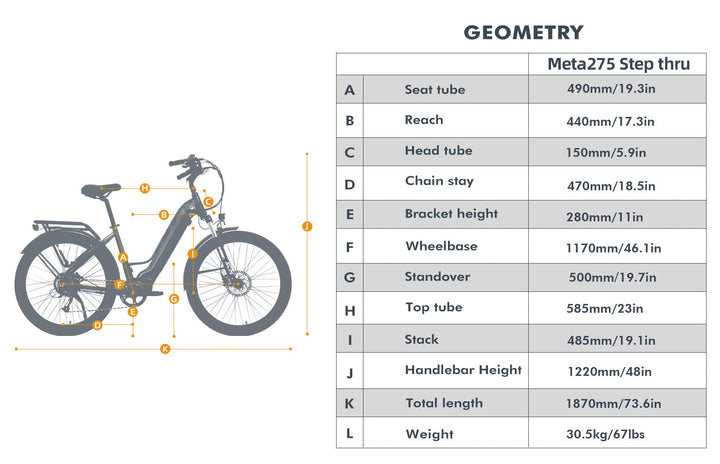 EUNORAU META275 1.0 EBike