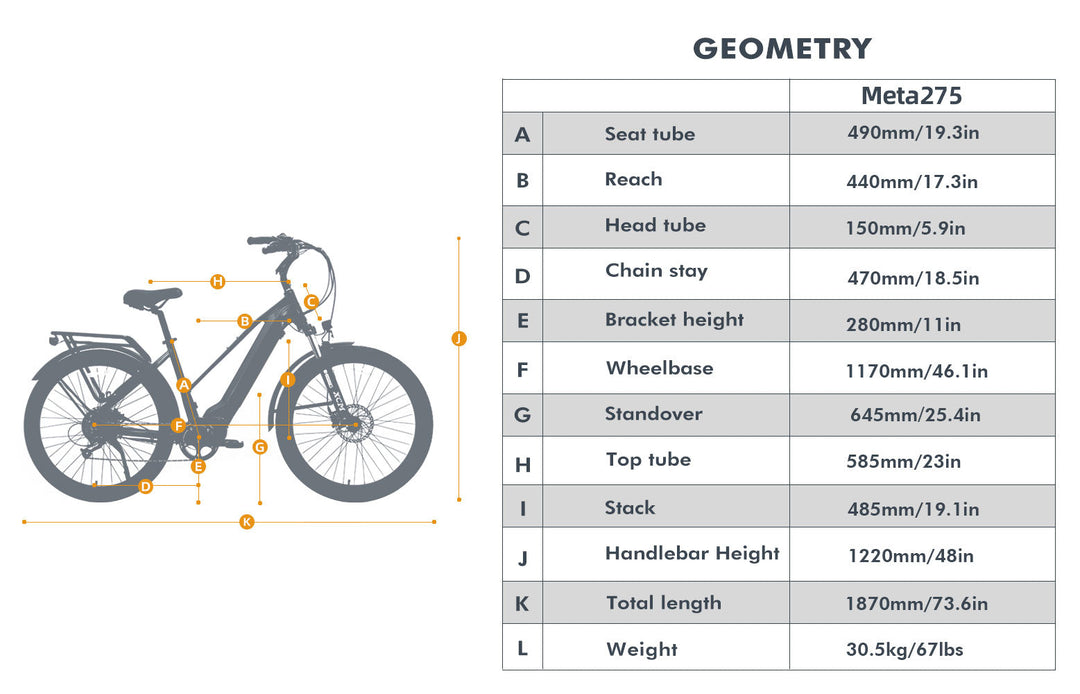 EUNORAU META275 1.0 EBike