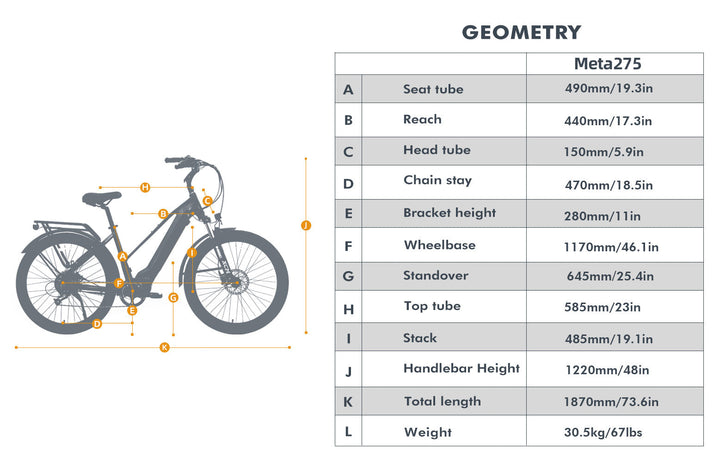 EUNORAU META275 1.0 EBike