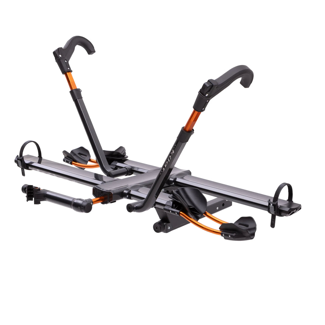 Kuat NV 2.0 1-1/4" 2-Bike Hitch Car Rack Gray Metallic with Orange Anodize