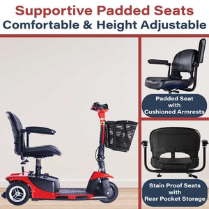 Zip'r Roo 3-Wheel Mobility Scooter | Lightweight, Portable, Travel Scooter