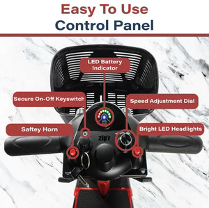 Zip'r Roo 3-Wheel Mobility Scooter | Lightweight, Portable, Travel Scooter