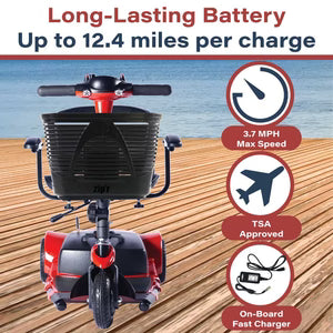 Zip'r Roo 3-Wheel Mobility Scooter | Lightweight, Portable, Travel Scooter