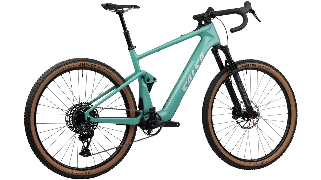 SALSA Wanderosa C Apex Eagle Ebike - 29" Carbon Sea Green Medium