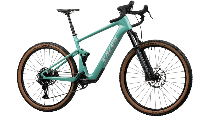 SALSA Wanderosa C Apex Eagle Ebike - 29" Carbon Sea Green Medium