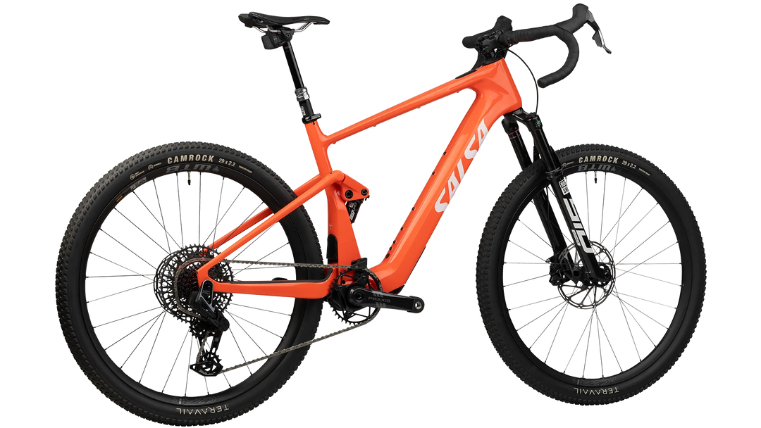 SALSA Wanderosa C Force X0 AXS Transmission Ebike - 29" Carbon Coral Medium