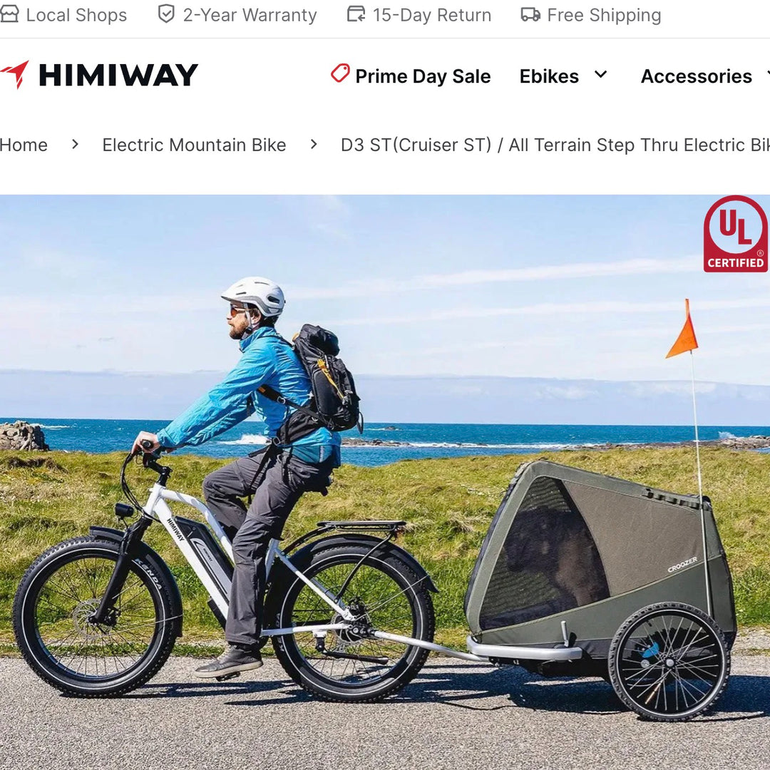 Himiway| D3 Cruiser 750W Long Range Step Thru All Terrain E-Bike
