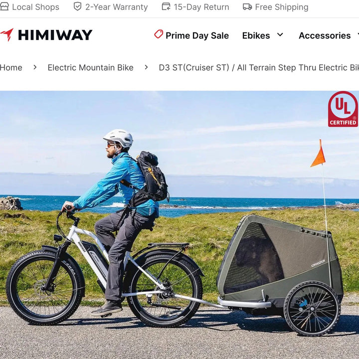 Himiway| D3 Cruiser 750W Long Range Step Thru All Terrain E-Bike