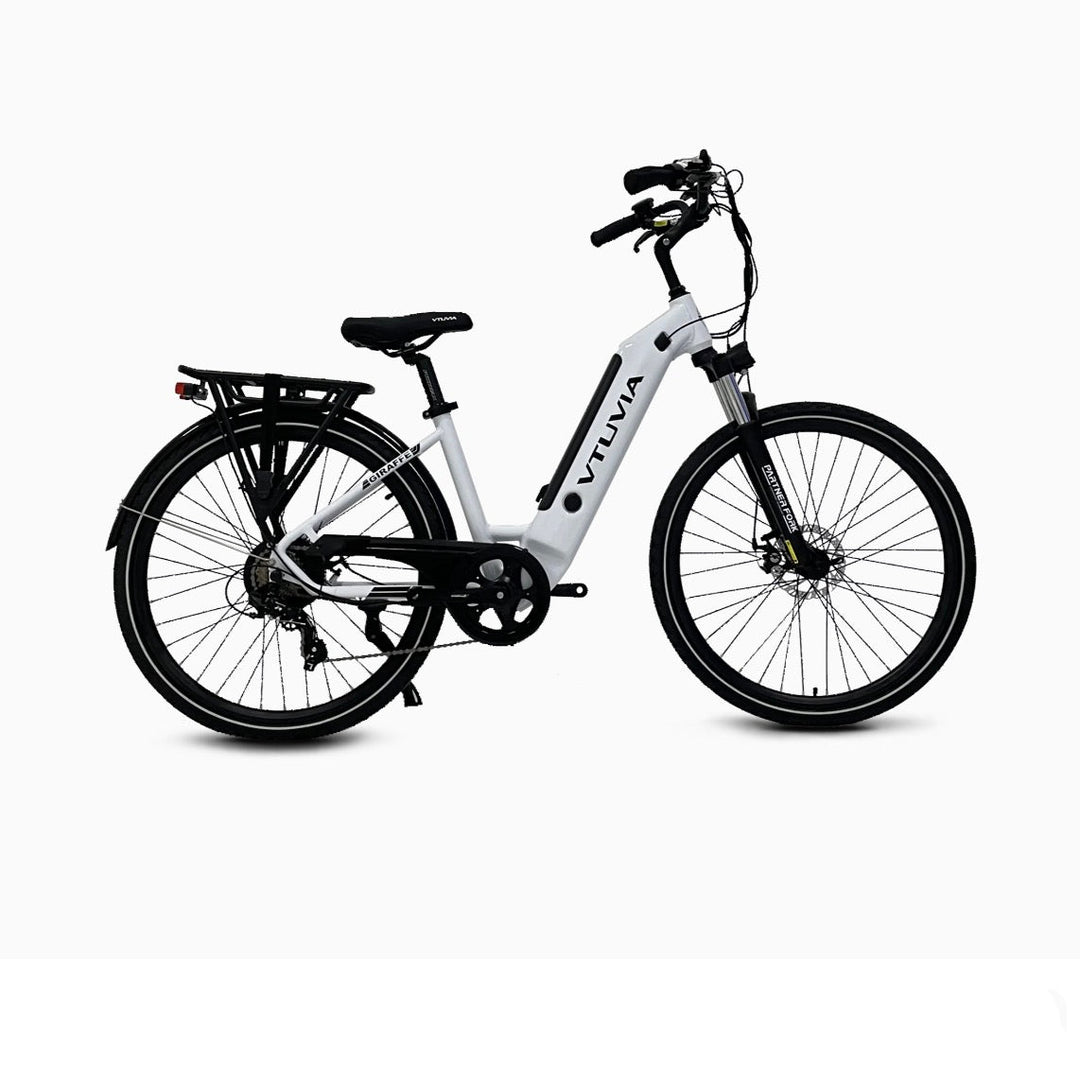 VTUVIA| Giraffe 500W, 50-Mile Range Step-Through Commuter Electric Bike