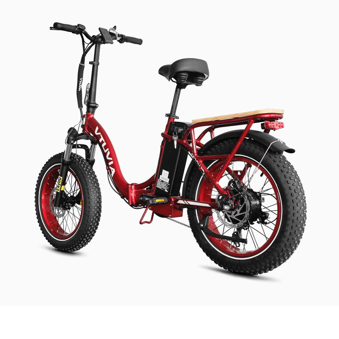 VTUVIA| SF20H Folding 750W, UL Certified, Fat Tire Step-Through Electric Bike