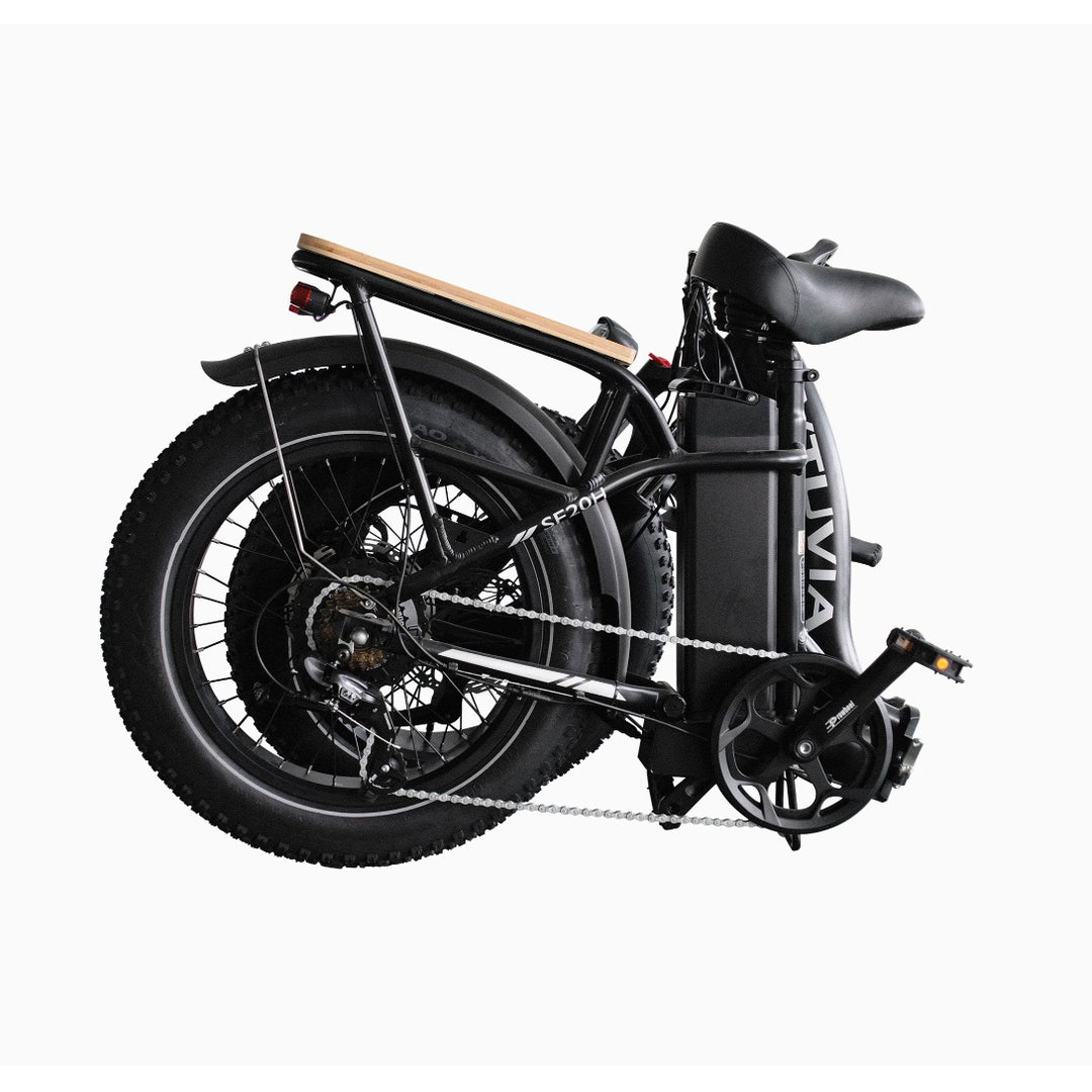 VTUVIA| SF20H Folding 750W, UL Certified, Fat Tire Step-Through Electric Bike