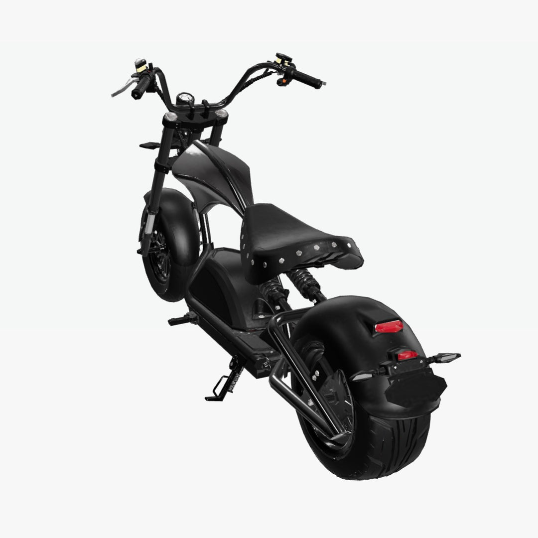 Eahora| Chrome M1PS 4000W 72V 40Ah Electric Fat Tire Chopper Scooter