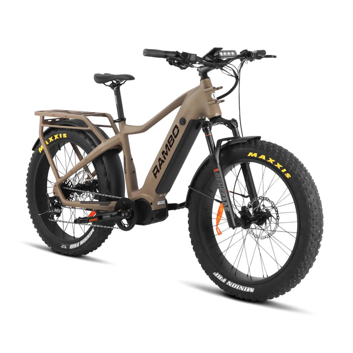 RAMBO Venom 2.0 |1000W Mid-Drive, 4.8" Fat Tires Electric Hunting Bike