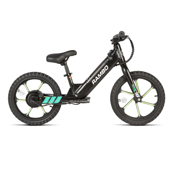 RAMBO| Lil' Whip 16" E-Moto Kids' Electric Balance Bike for Young Riders