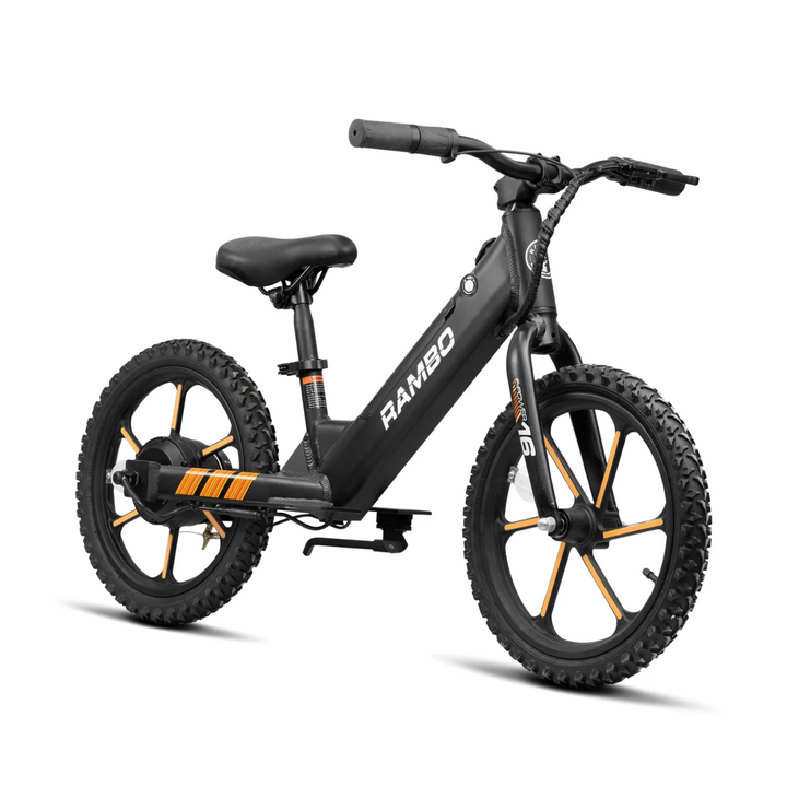 RAMBO| Lil' Whip 16" E-Moto Kids' Electric Balance Bike for Young Riders