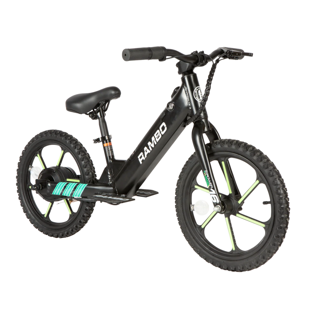 RAMBO| Lil' Whip 16" E-Moto Kids' Electric Balance Bike for Young Riders - EBike Haul
