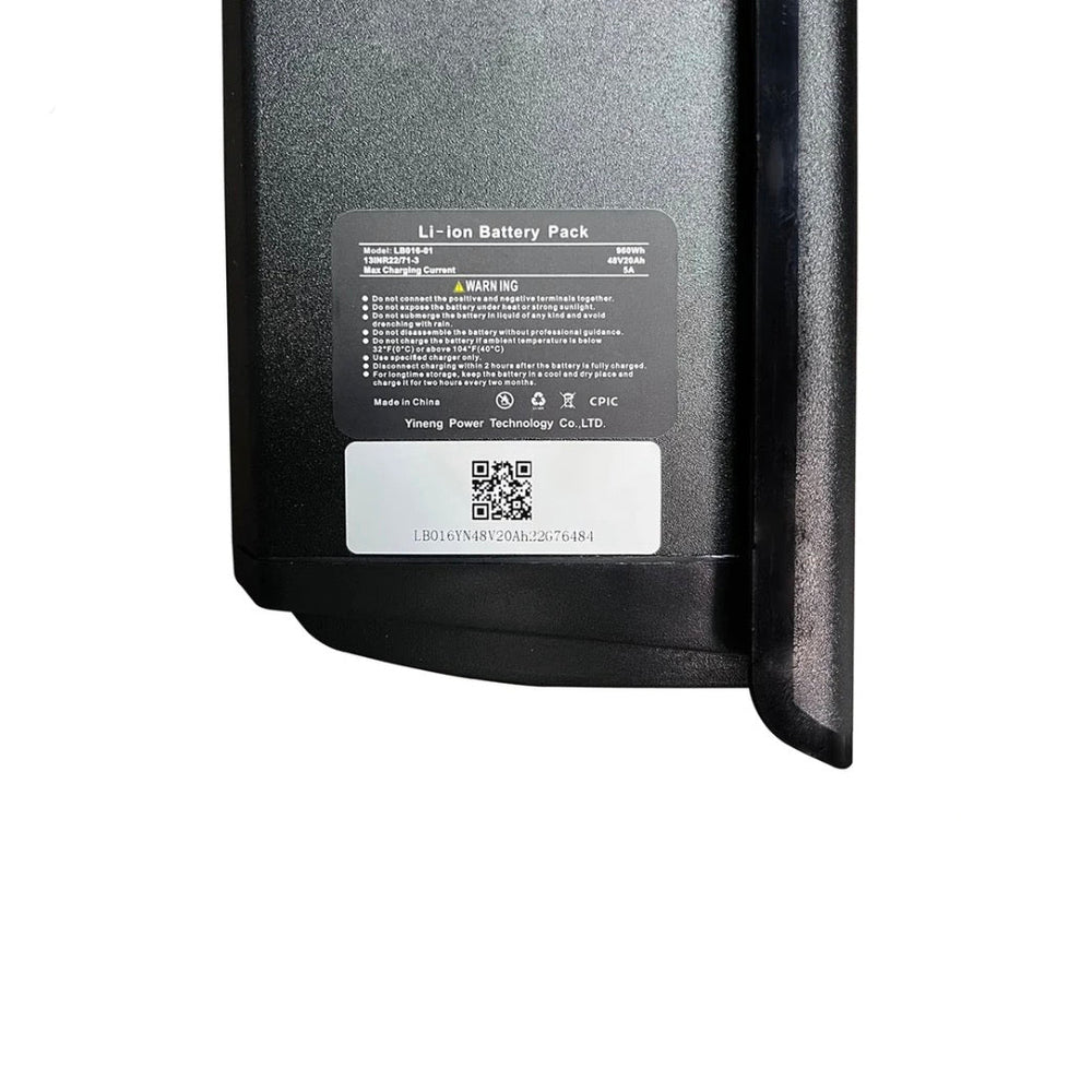 VELOWAVE|Battery Extra Large 20AH 960WH for Pony/Grace/Forest XM/Brawny XM - EBike Haul