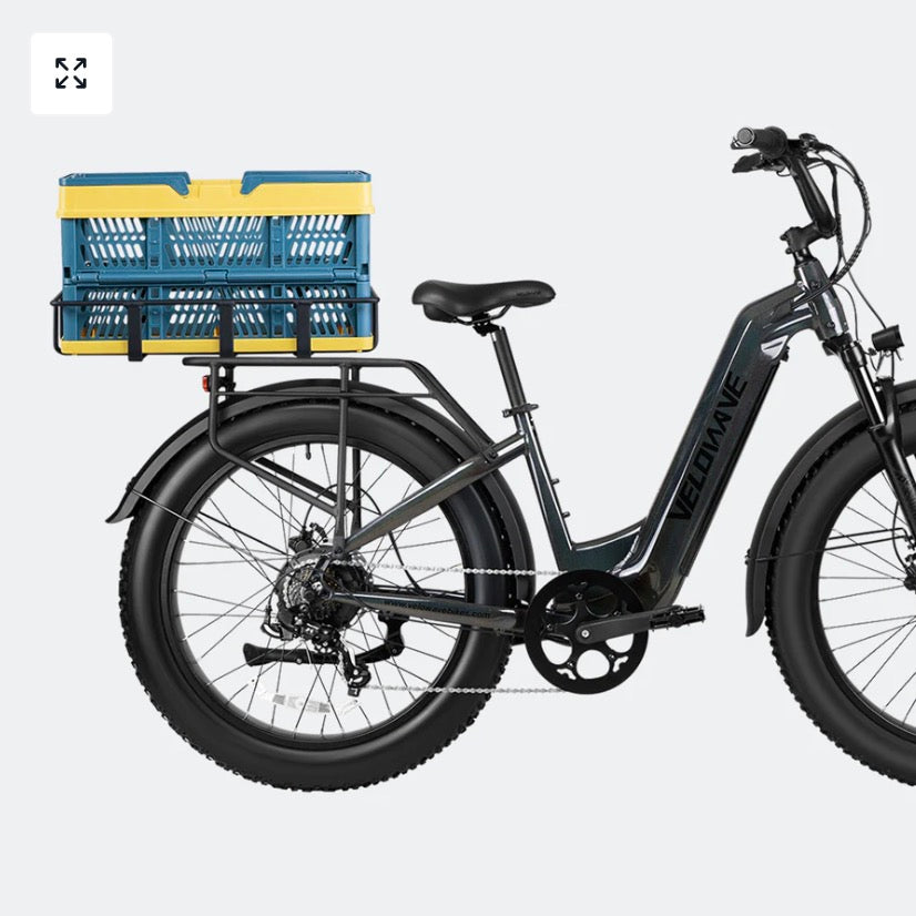 Velowave|Foldable Rear Basket for Velowave Electric Bikes