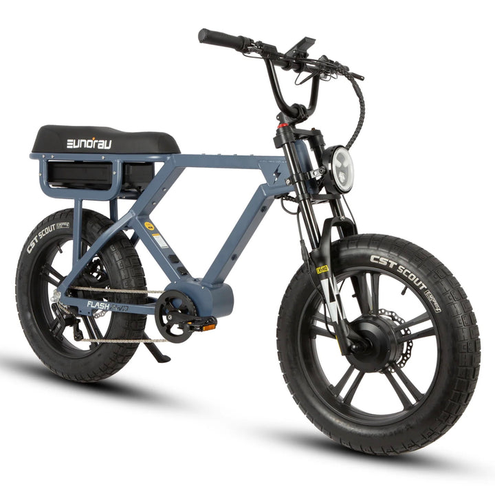 Eunorau| Flash Mid-Drive, Full Suspension, Multi-Battery 1500W AWD All-Terrain Ebike