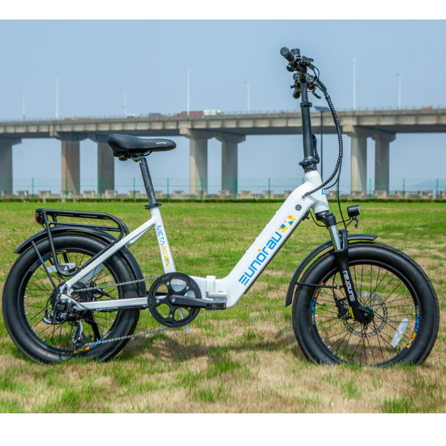 Eunorau| META Foldable 500W, 100-Mile Range Torque Sensor Compact E-Bike