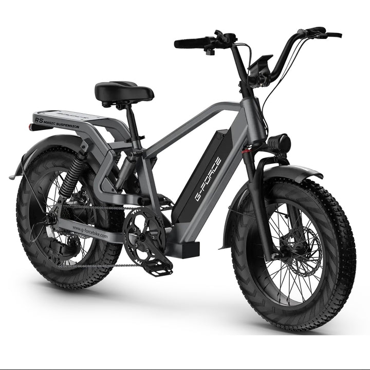G-FORCE RS 750W (1300W Peak), Magic Suspension, 100-Mile E-Bike