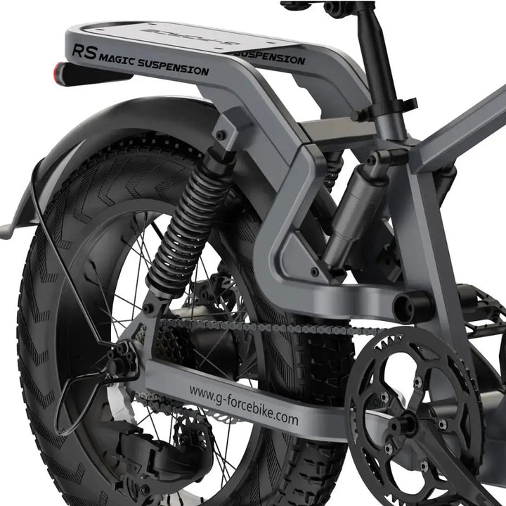 G-FORCE RS 750W (1300W Peak), Magic Suspension, 100-Mile E-Bike