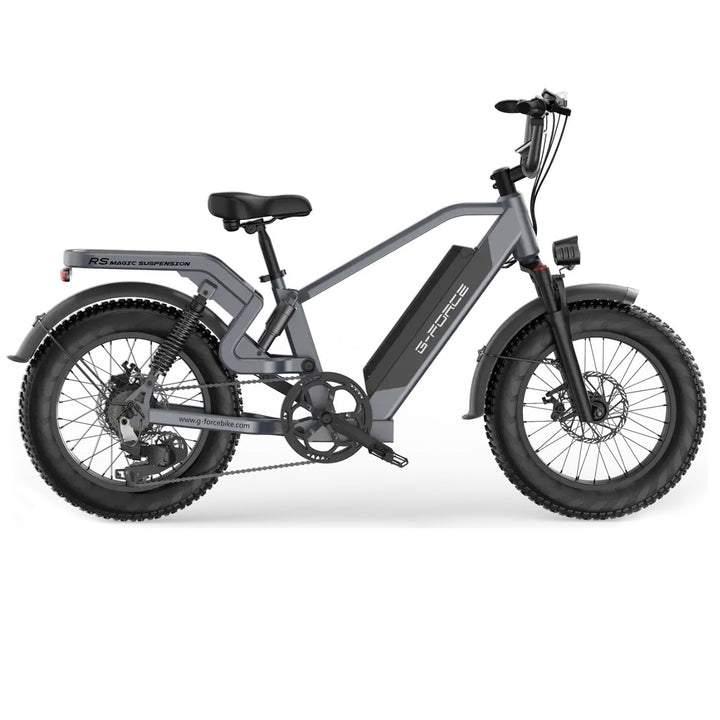 G-FORCE RS 750W (1300W Peak), Magic Suspension, 100-Mile E-Bike