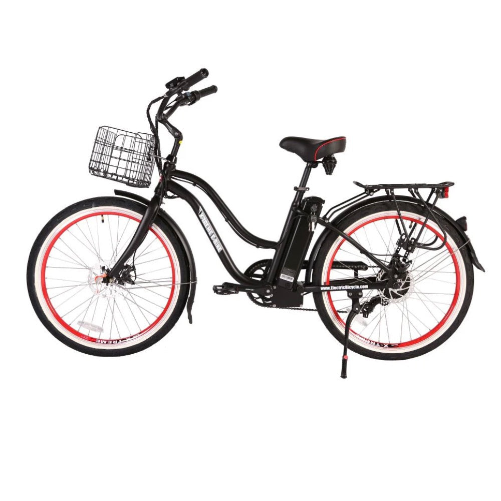 X-Treme Malibu Elite Max 36 Volt Beach Cruiser Step Through Electric Bike - EBike Haul