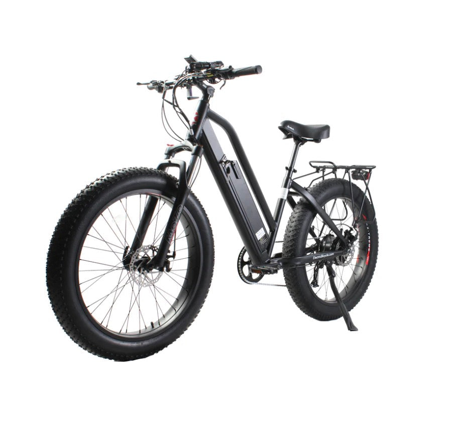 X-Treme Boulderado 48 Volt 17 Amp Fat Tire Step-Through Electric Mountain Bike