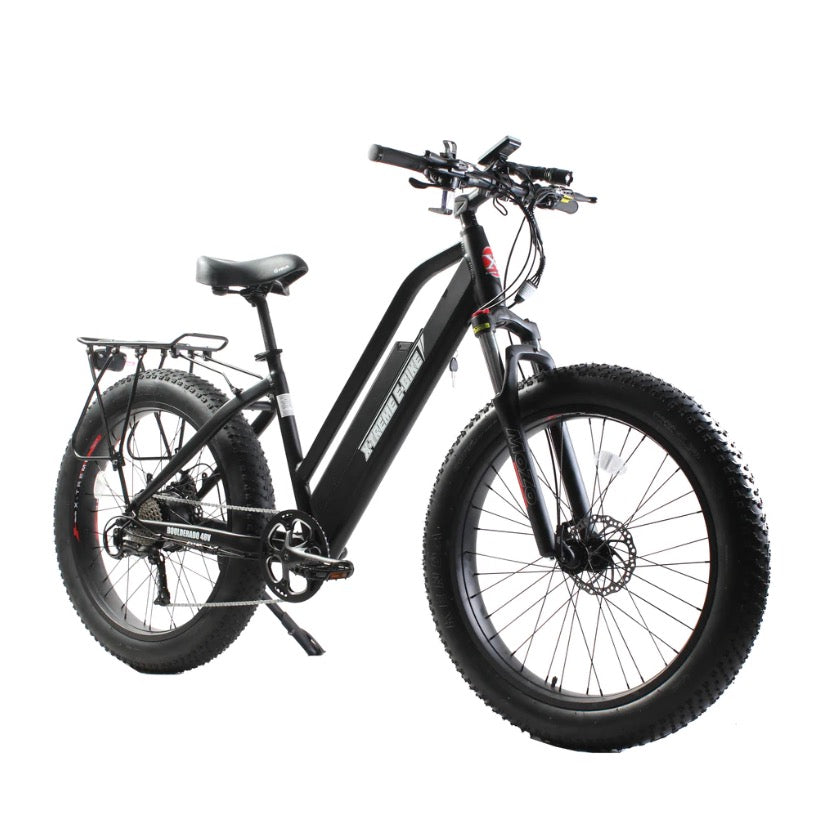 X-Treme Boulderado 48 Volt 17 Amp Fat Tire Step-Through Electric Mountain Bike