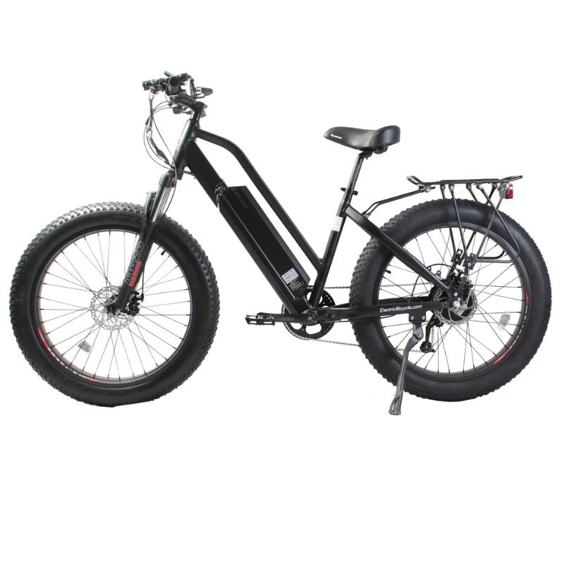 X-Treme Boulderado 48 Volt 17 Amp Fat Tire Step-Through Electric Mountain Bike
