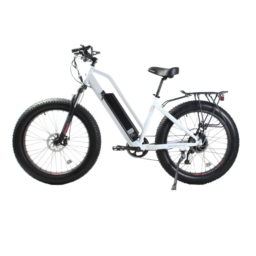 X-Treme Boulderado 48 Volt 10 Amp Fat Tire Step-Through Electric Mountain Bike