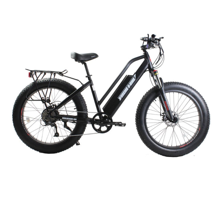 X-Treme Boulderado 48 Volt 10 Amp Fat Tire Step-Through Electric Mountain Bike