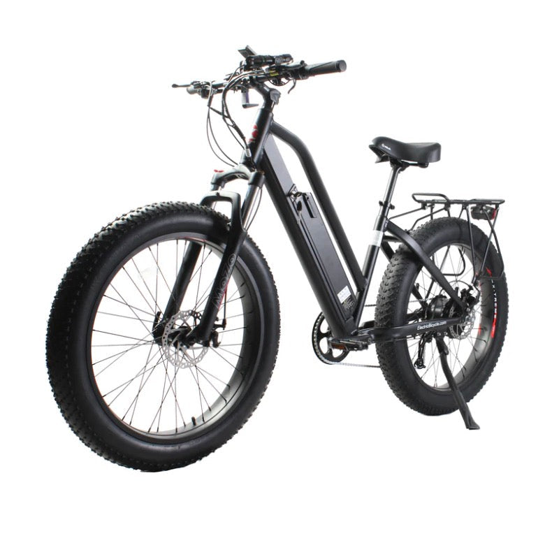 X-Treme Boulderado 48 Volt 10 Amp Fat Tire Step-Through Electric Mountain Bike