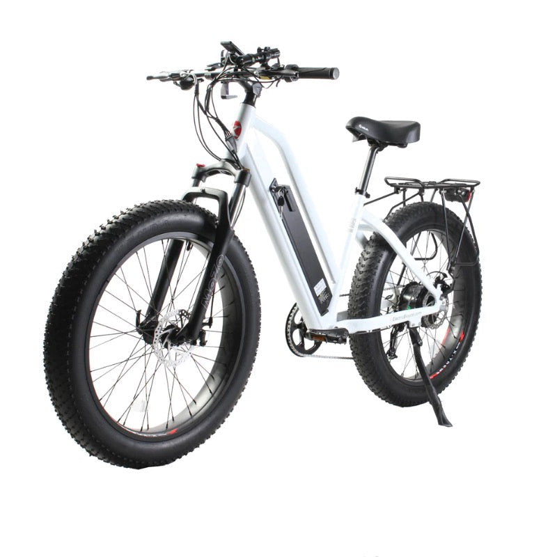 X-Treme Boulderado 48 Volt 10 Amp Fat Tire Step-Through Electric Mountain Bike