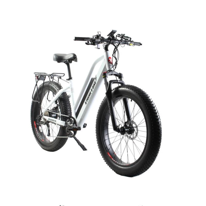 X-Treme Boulderado 48 Volt 10 Amp Fat Tire Step-Through Electric Mountain Bike