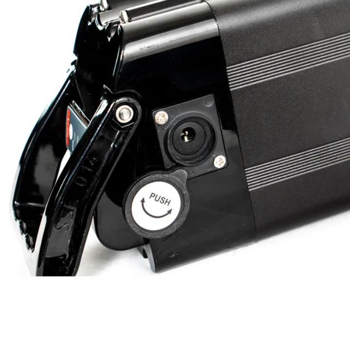 52V 17.5AH eBike Battery - Silver Fish/Seat Tube Style Battery - Single Pin Port for Coastal Cruise